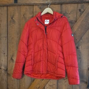 ZYIA Bold Red Puffer Jacket